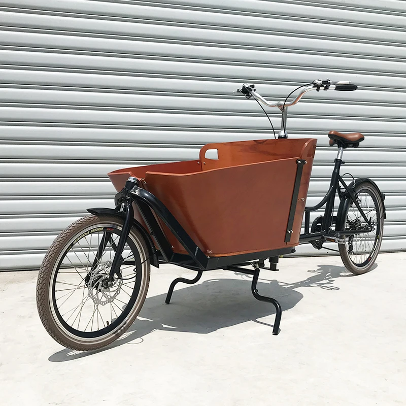 Long John 250w/500w E-Bike Bakfiets Cargo Bike Bamboo Box