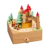55805017 carillon in legno a forma di castello