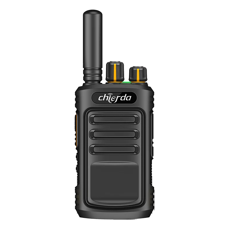 Chierda CD11 5W Power 3 4 5 km Type-C Charger UHF VHF 16 Channels Two Long Antennas 1200mAh 1800mAh Compact Walkie Talkie