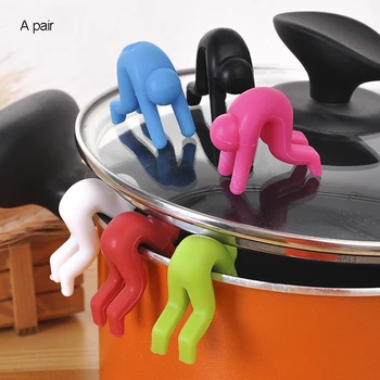 Free Shipping 1 Sample OK New Silicone Lid Anti-spill Device Lazy Mobile Phone Holder Kitchen Lift Pot Mobile Phone Bracket