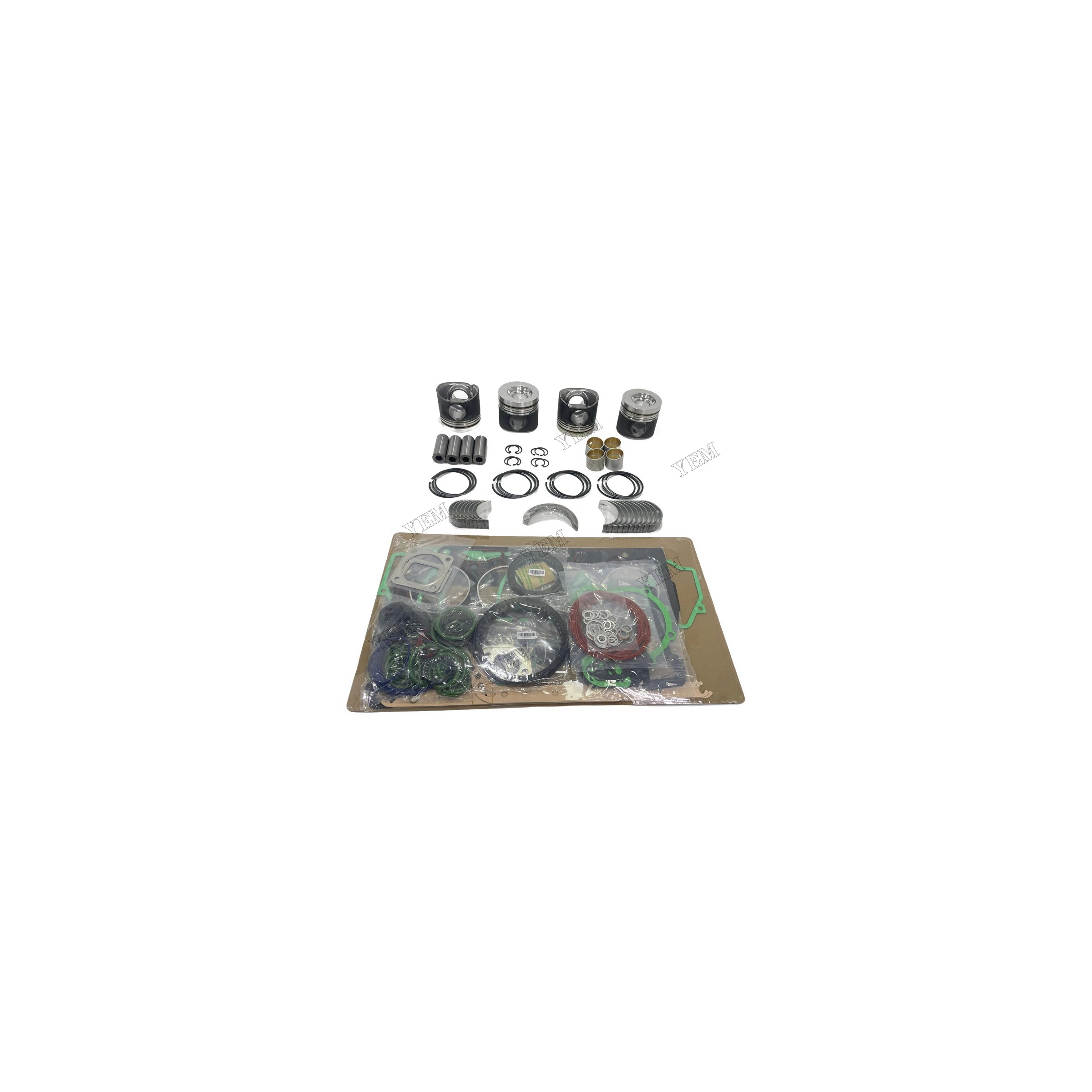 For Deutz BF4M2012 Overhaul Kit With Piston Rings Full Gasket Set Bearings Standard Size Engine Parts