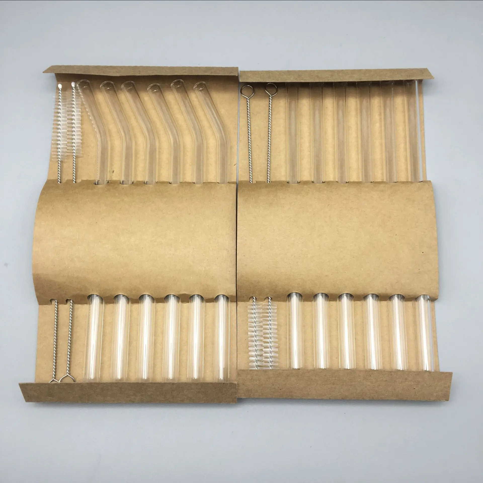 Ecofriendly Glass Smoothie Straws Bulk Sturdy Long Reusable Straight