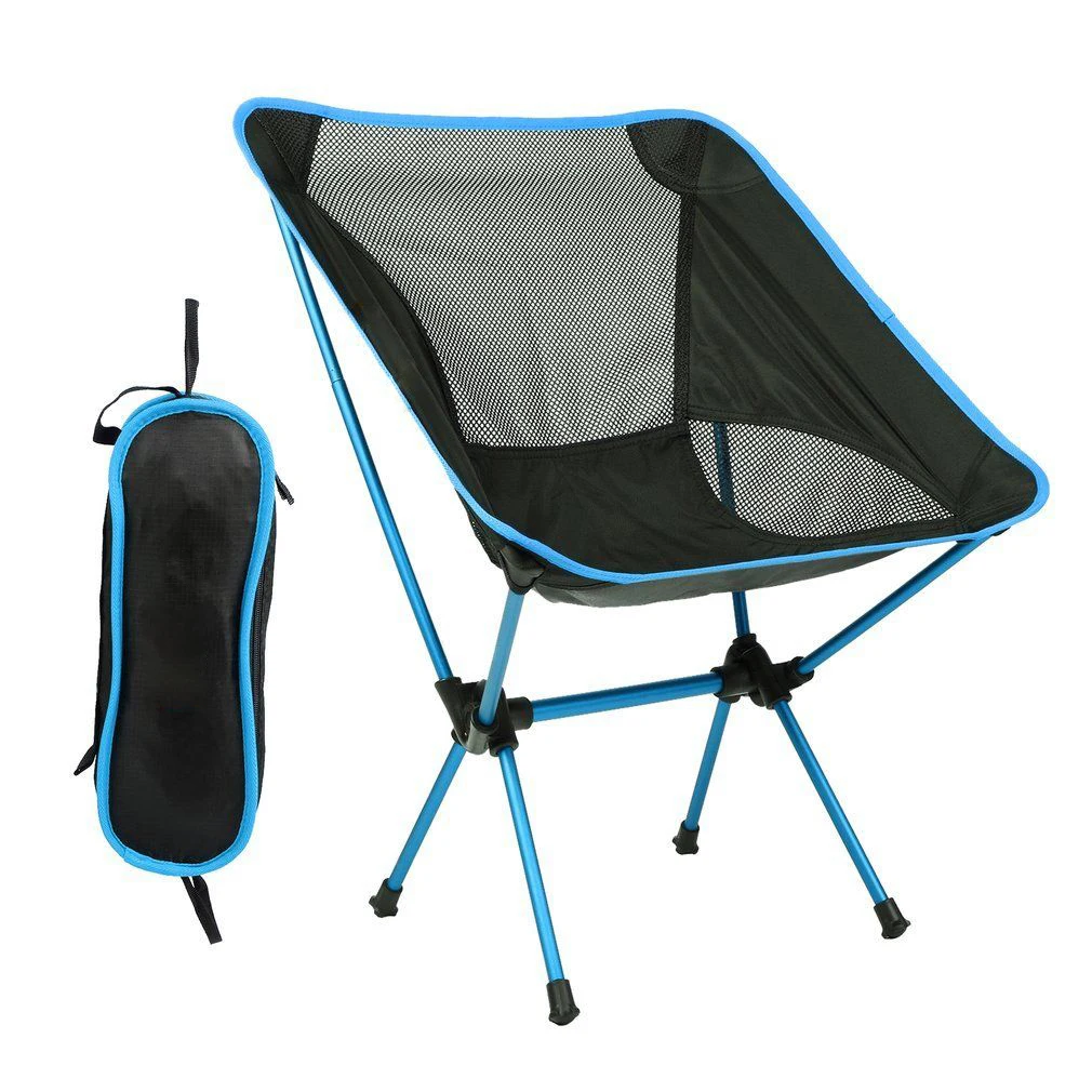 Oxford Quick Open Fishing Camping Folding Moon Chair, Mini Folding Camping Chair For Fishing