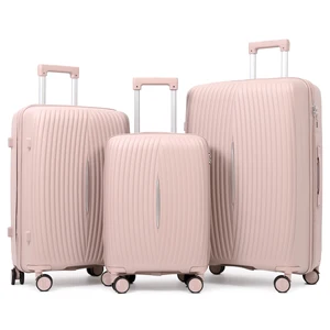 Designer Luggage Jinquanlai 3pcs Suitcase Set - Includes Carry on Luggage & Checked Travel Bags