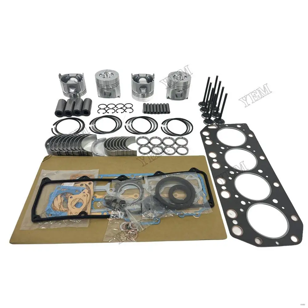 For Yanmar 4TNV100 Overhaul Repair Kit Engine Part Engine Piston Ring Gasket
