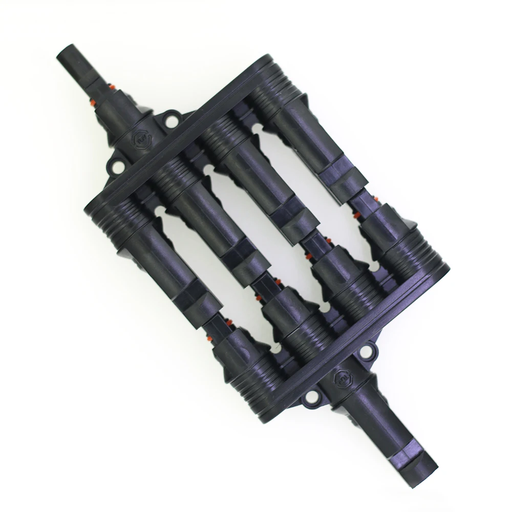 One In Four Solar Panel Connectors Male Female Parallel Branch Connectors ODM OEM 6