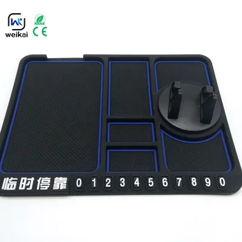 Factory direct sale pvc car function multi-plane type mobile phone holder temporary parking sign pad