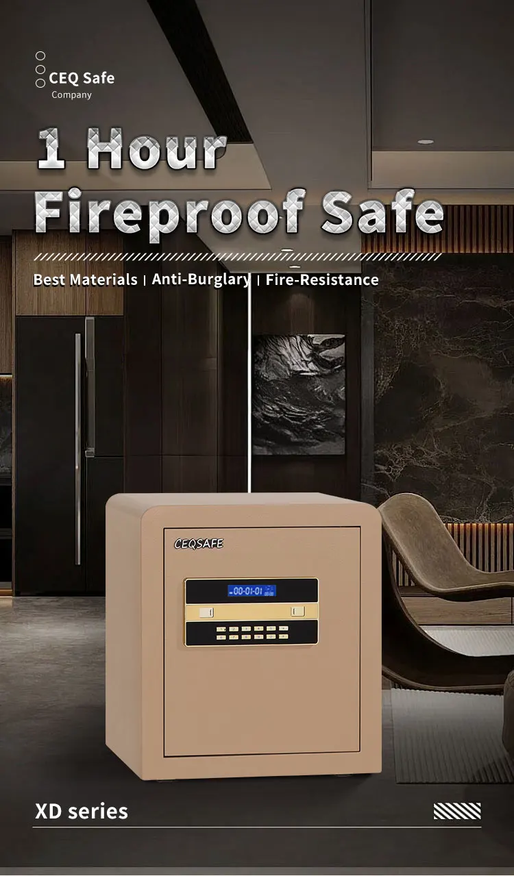 CEQSAFE Korea Electric Lock Digital Safe Booil Box Fireproof Resistance Safes details