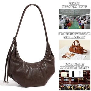 Manufacturer Wholesale Custom Women's Retro Leather Waterproof Shoulder Bag OEM/ODM High-quality Cowhide Crossbody Luxury Purse