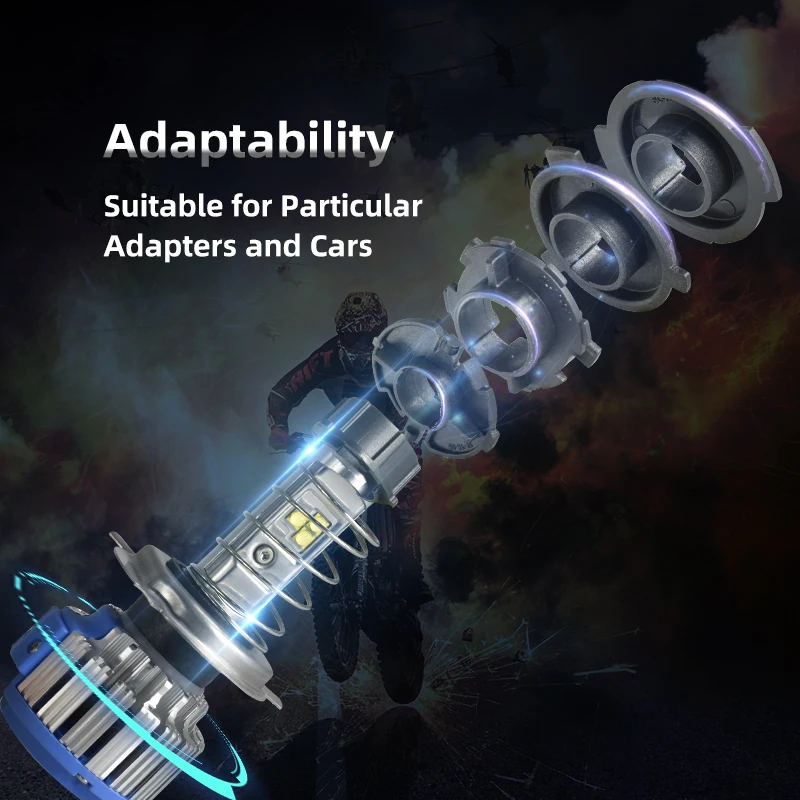 OEM система освещения для мотоцикла, мини-фара дальнего света 3500 лм Faros Turboes, светодиодная лампа H4, фара для мотоцикла, фары для мотоцикла