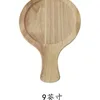 madera de caucho de 9 pulgadas