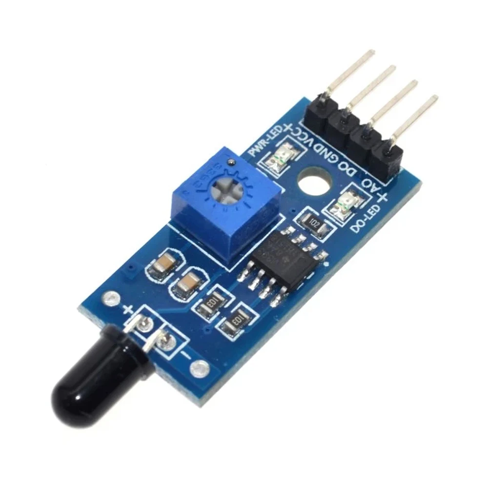Ir Infrared 4 Wire Flame Detection Sensor Module Ir Flame Sensor Module ...