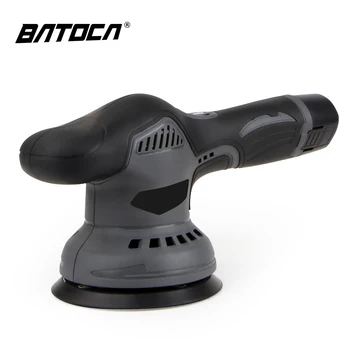 OEM 5 inch cordless buffer with battery 8 speed control polishing dual action machine