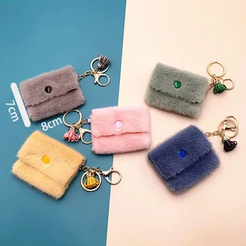 Mini Handbag Key Chains for Women Promotional Gift Travel Bag Pendant Kawaii Cute Wallet Keychain Charms