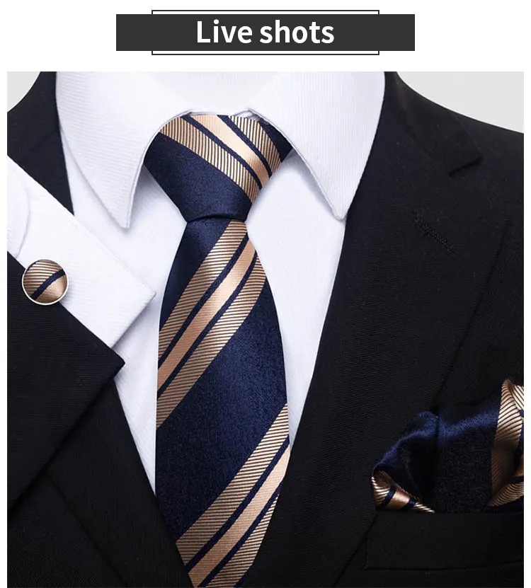 Custom Mens Bow Tie Gift Set Cufflinks 6pcs Luxury Business Formal Neck