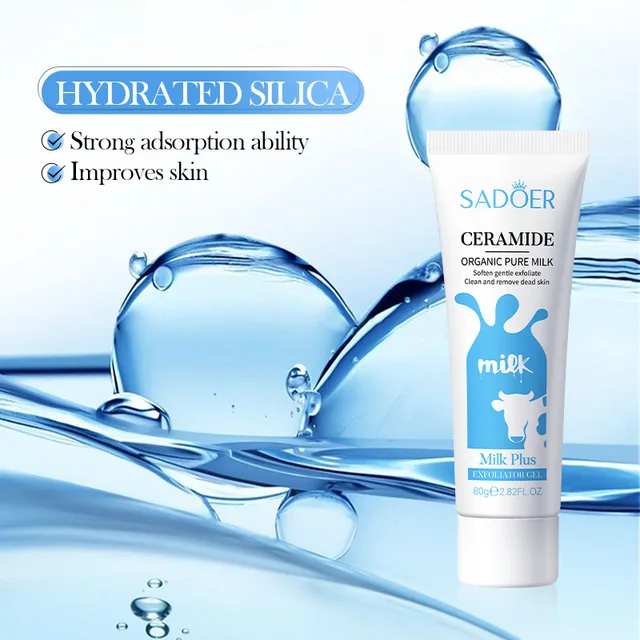 Ceramide milk exfoliating gel cleansing face gel  scrub cream cross-border foreign trade wholesale