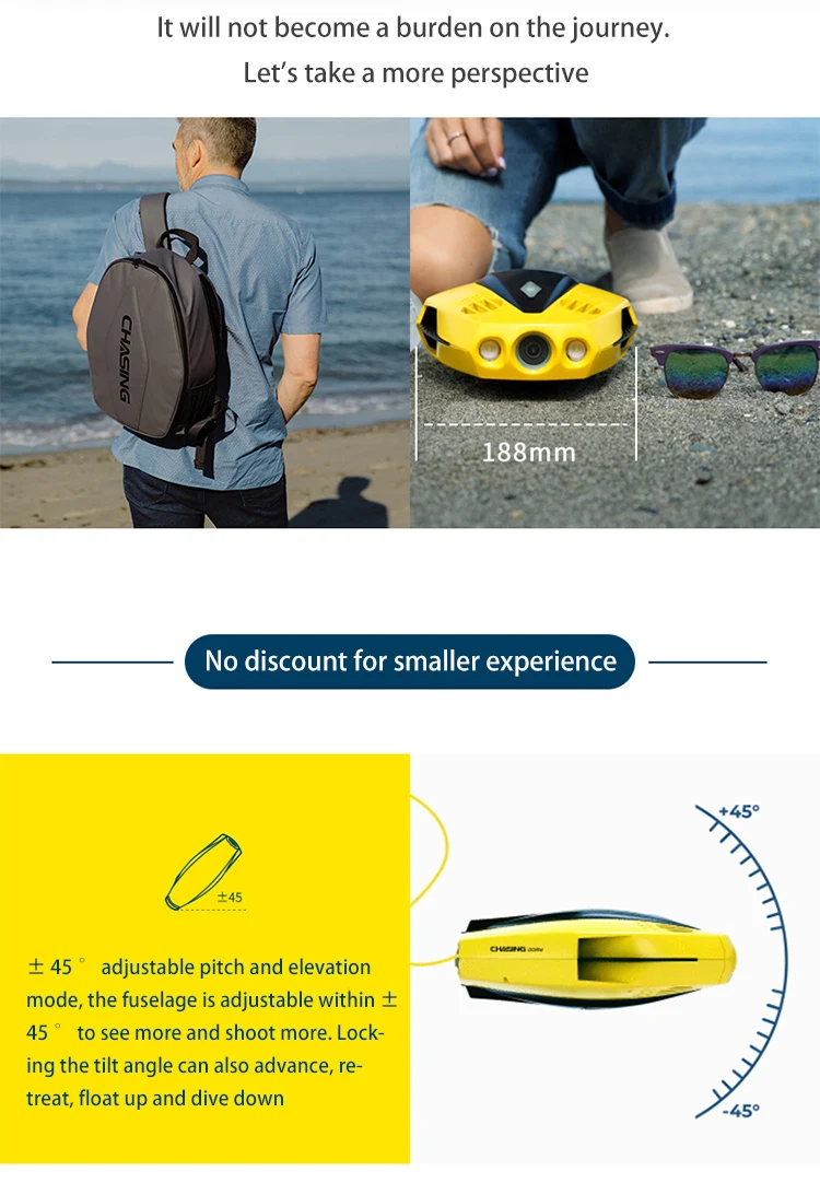 In-stock CHASING DORY Underwater Drone - Explore & Capture