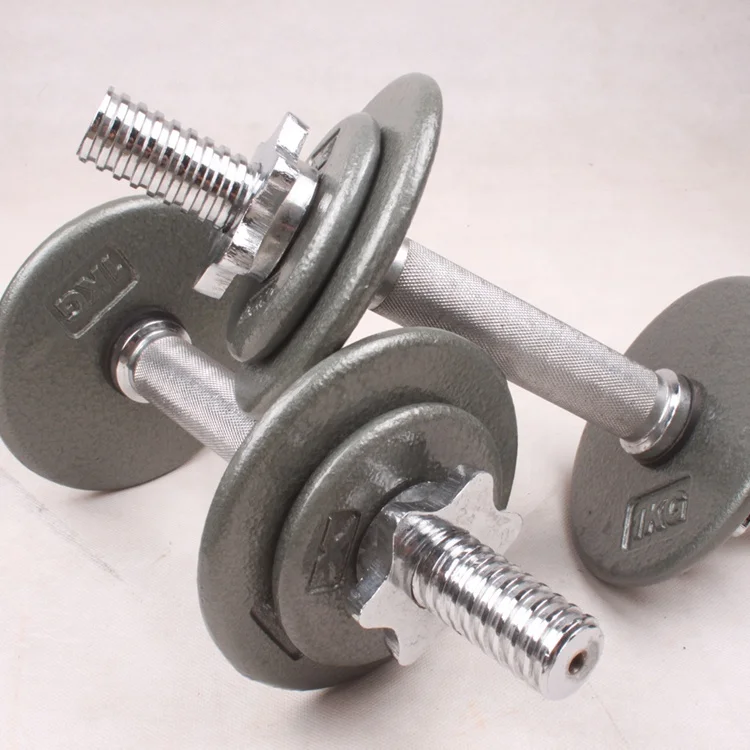 Sale Fitness Equipment 100 kg Dumbbells Set Custom Gym Adjustable Dumbbells  Weight Plates Cast Iron Dumbbell
