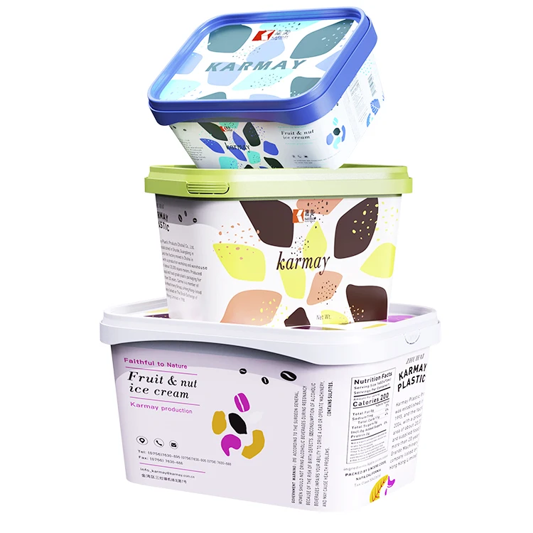 Eco Friendly Custom logo Printed IML Margarine Container Plastic Cheese ...