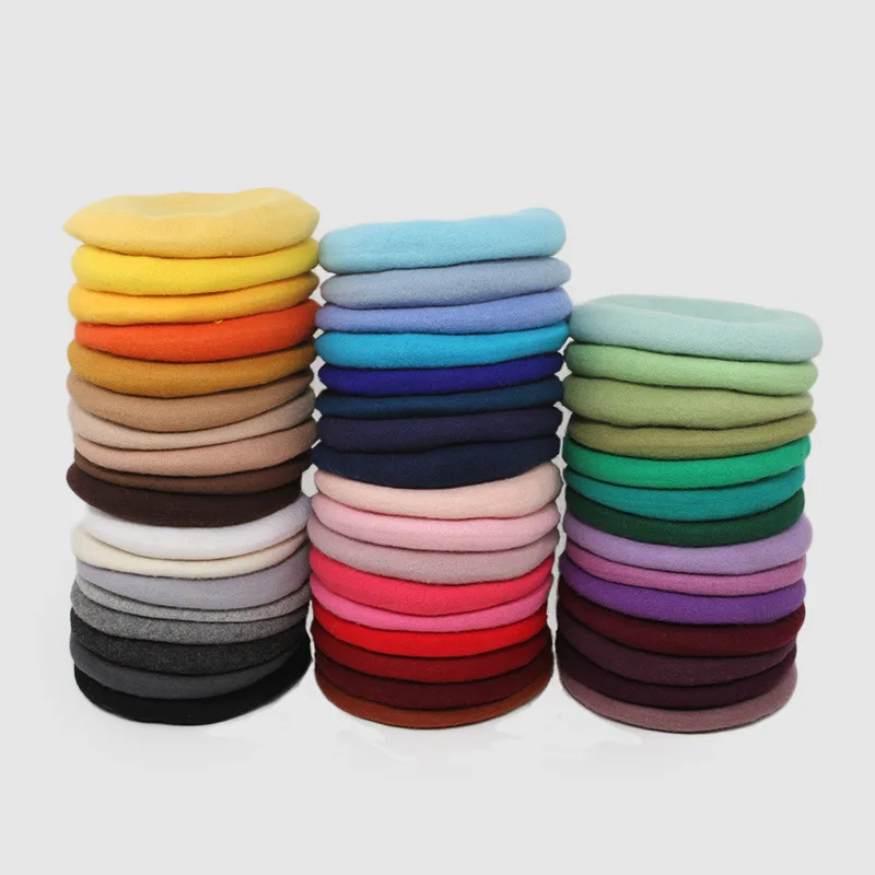 Детский берет с вышитым логотипом высококачественный однотонный шерстяной для детей