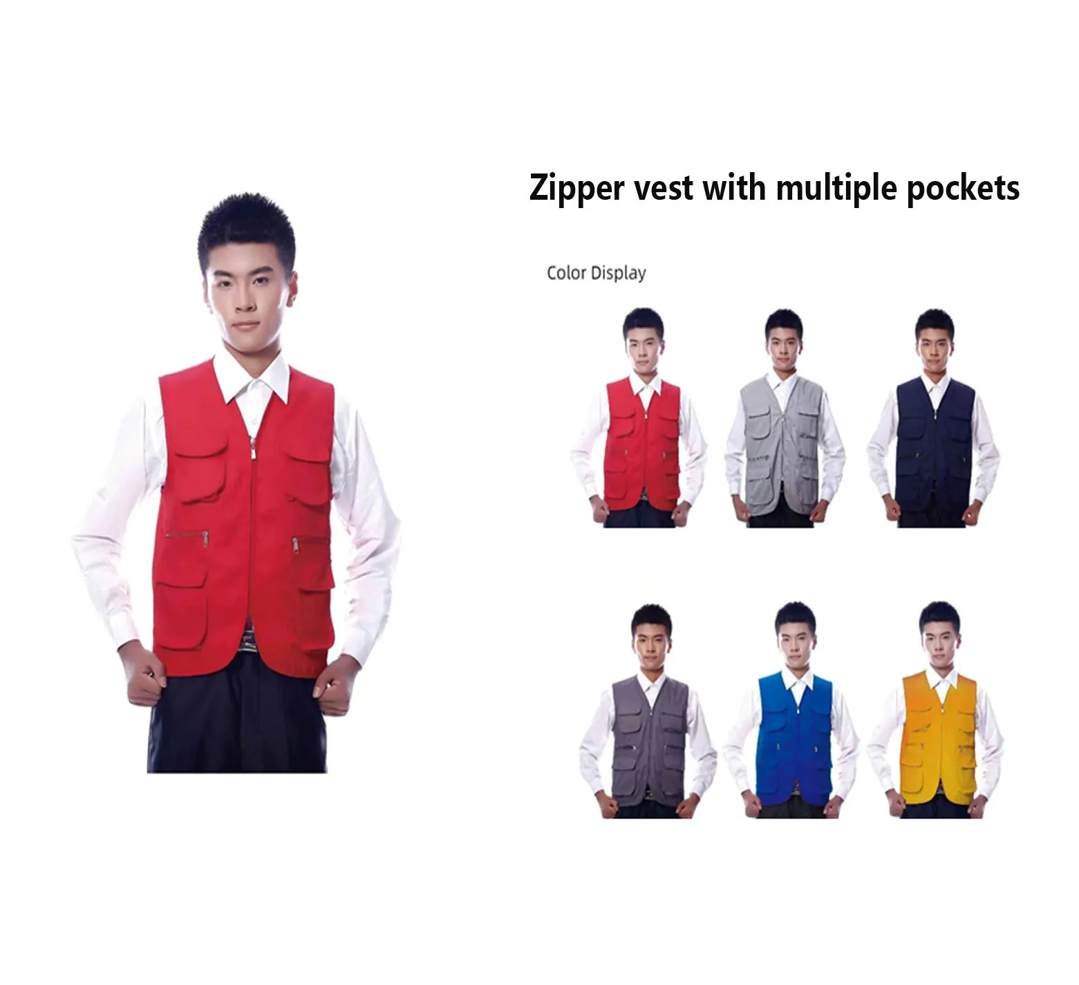 Factory Custom Security Jacket Construction High Visibility Work Reflector Clothing Signaling Safety