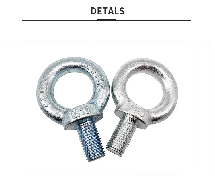 Din 580 Ring Bolt M6m42 Din580 Anchor Lifting Eye Bolt Carbon Steel Eye Bolt With Nut