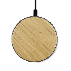 Горячая Распродажа продукции под заказ Qi деревянное бамбуковое Беспроводное зарядное устройство Быстрая Беспроводная зарядка для мобильного