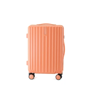 Dong Guan Shi Hao Luggage Wholesale 20 Inch Ivory ABS+PC Unisex Luggage 360° Spinner Wheels Convenient Carry-Ons