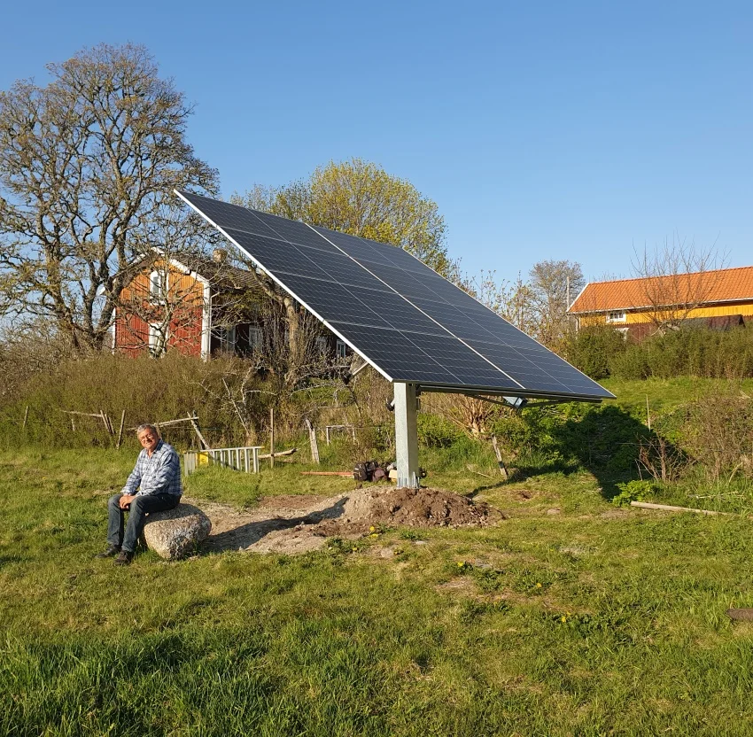 Система слежения на солнечной батарее с двумя осями, 4 кВт