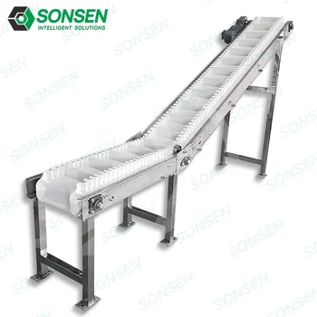 2025 Custom Baffle Belt Food Grade Climbing Wave Conveyor Machine Skirt Lifting Conveyor Belt Assembly Line