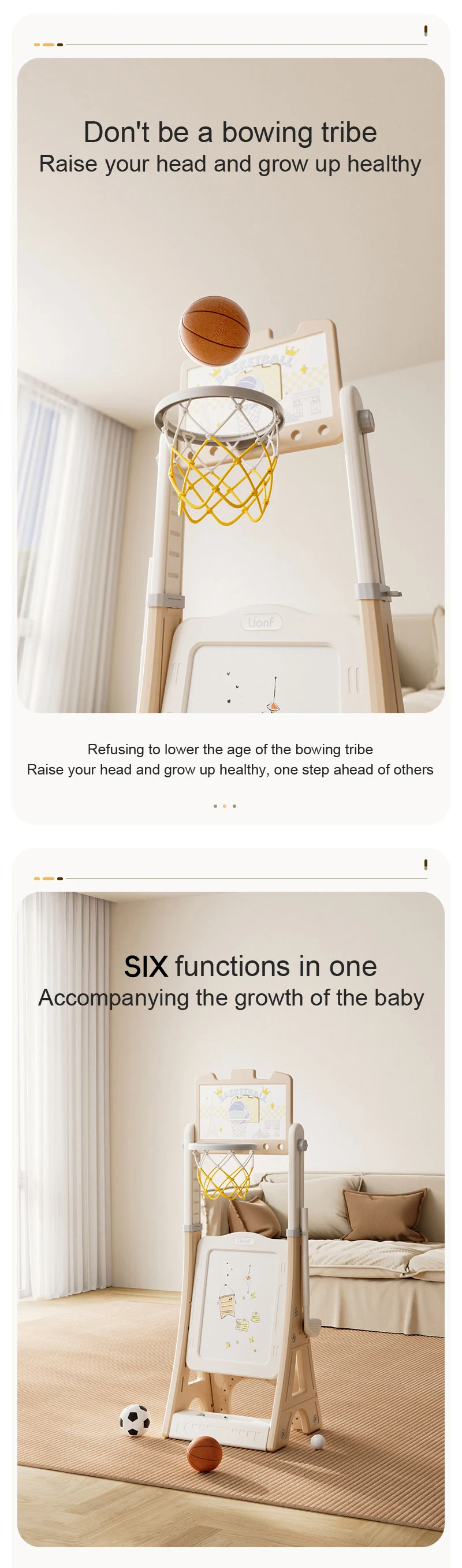 Feelkids Multi Functional Basketball Hoop Plastic Indoor Outdoor Adjustable Toy for 5-7 Year Olds Kids Gift supplier