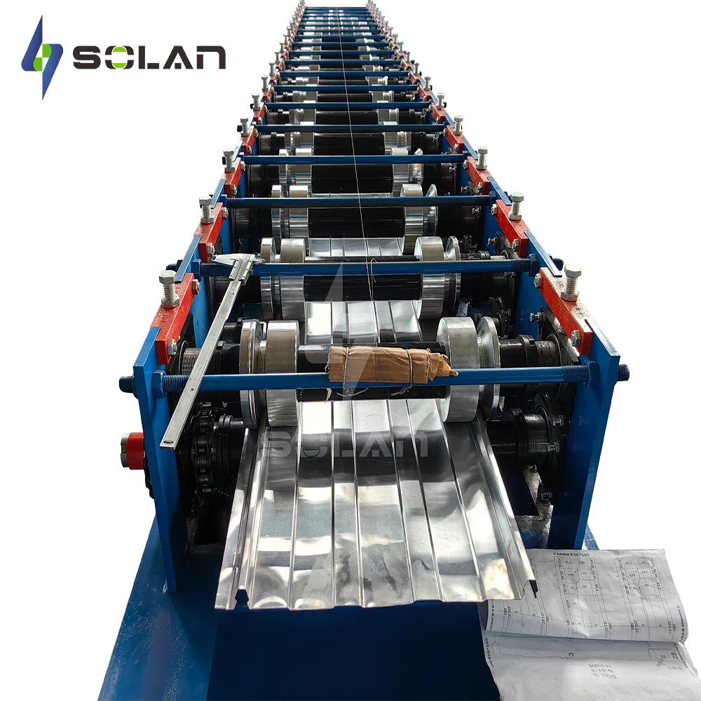 Construction Aluminum Roof Standing Seam Roll Forming Machine For Sale