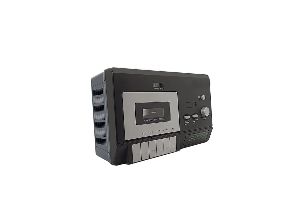 USB Cassette Recorder for MC & MP3 Recordings Tape Recordable Cassette with USB-PC Recording RCA Output and Built-in Speaker