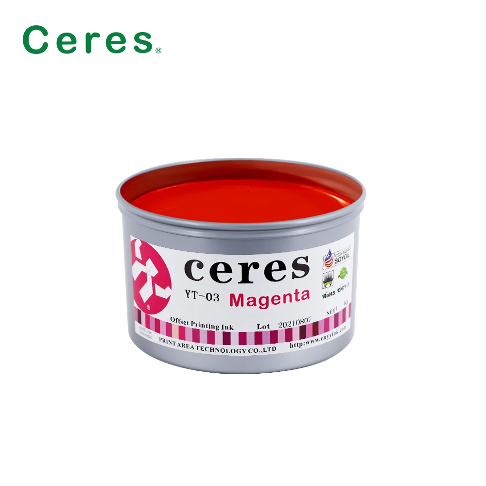 Quick Dry EN71-3 Conforming ISO9001 Certified Offset Ink for High-Speed Sheet-fed Printing
