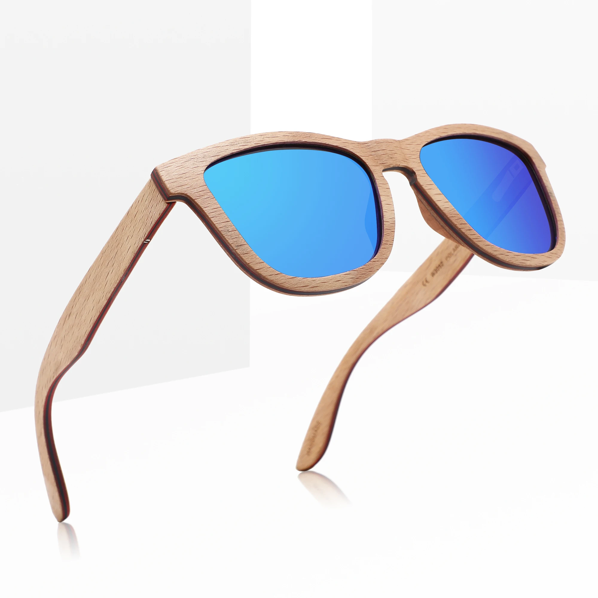 High Quality CE Polarized Sun Glasses with Your Logo Wood