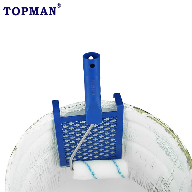 Industrial & DIY Plastic Paint Bucket with Grid for Roller Painting Customizable OEM Bristle Brush