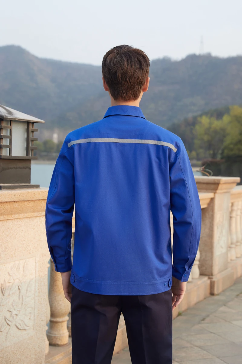 Customized Different Colors Work Uniform Set With Logo Printing For Construction