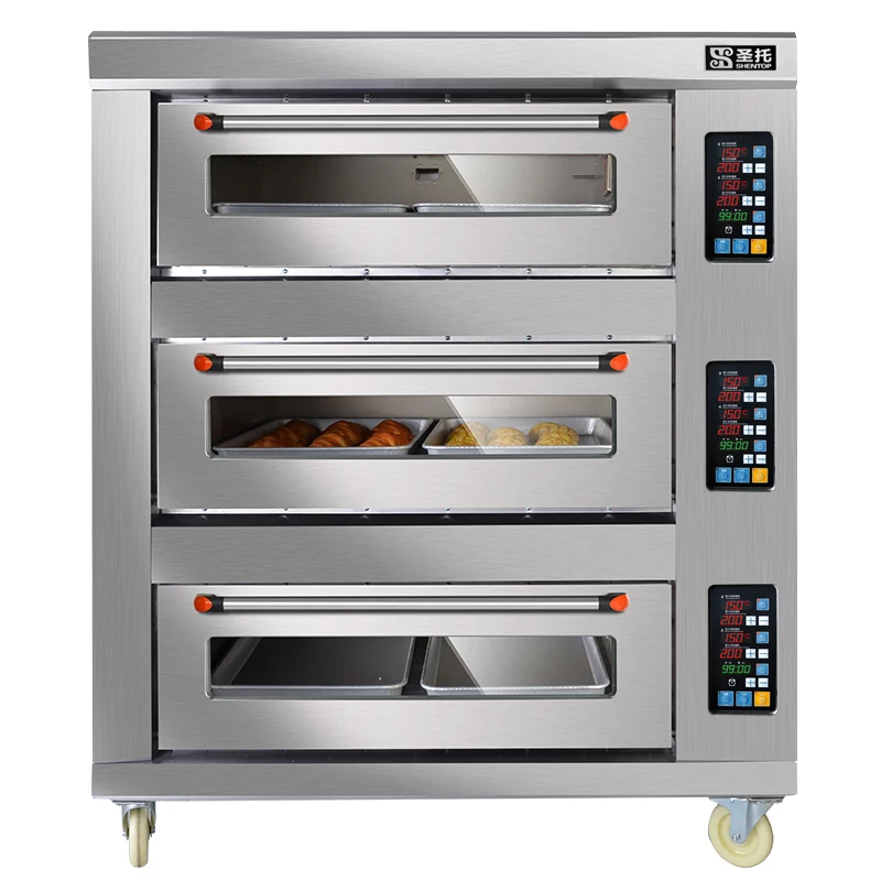 Commercial Industrial Electric Kitchen Deck Baking Convection Pie Pita Bread Pizza Oven Bakery