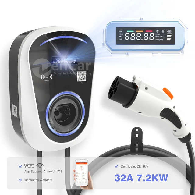 32A 7.2KW Duosida Wallbox GBT EV Charger Home Chinese GB/T Smart EV Charging Station Electric Car Charger Fast Charging