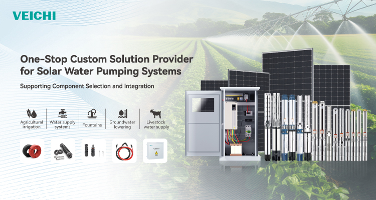 VEICHI 7.5 Kw Solar Pump Set System Kits for Agriculture