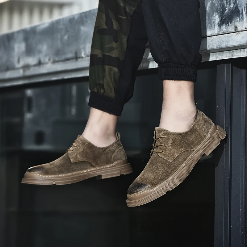 Low-Cut Chef Executive Wear-resistant Waterproof Safety Shoe for Office High Quality Men's Work Shoes Fashion Wolverine Men
