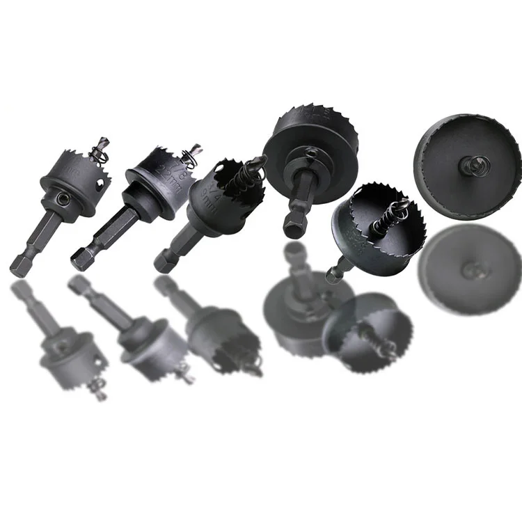 Тонкая металлическая кольцевая пила с шестигранным хвостовиком для ударного