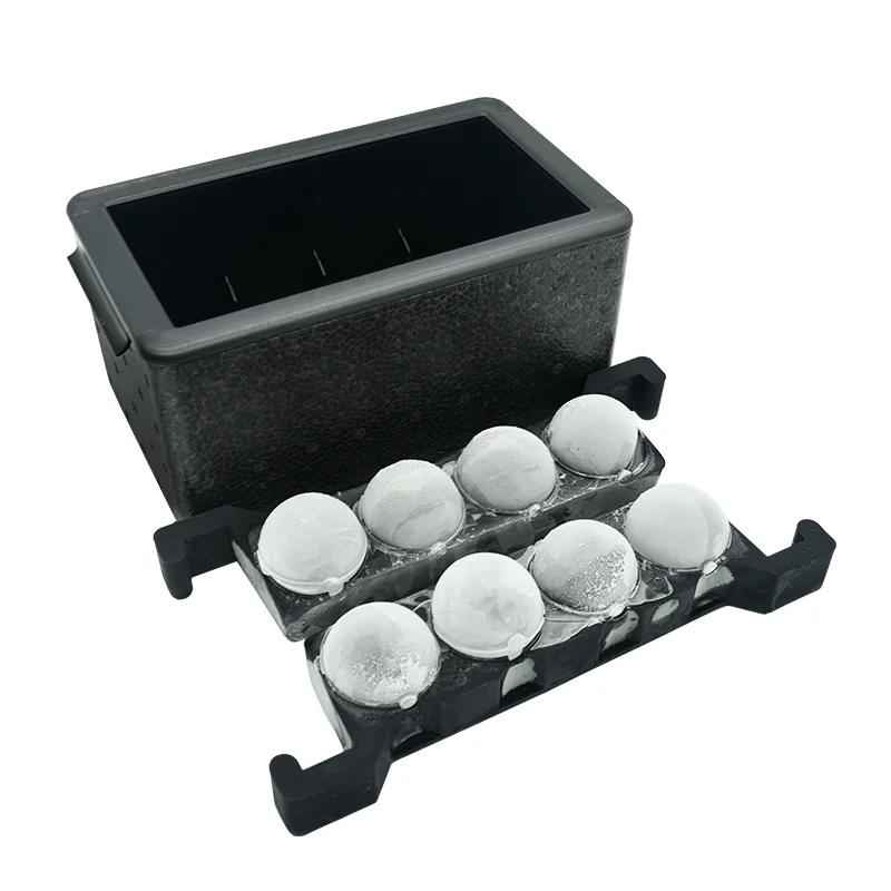 New 2 Inch Crystal Clear Ice Maker Bubble Free 8 Ball Sphere Whiskey