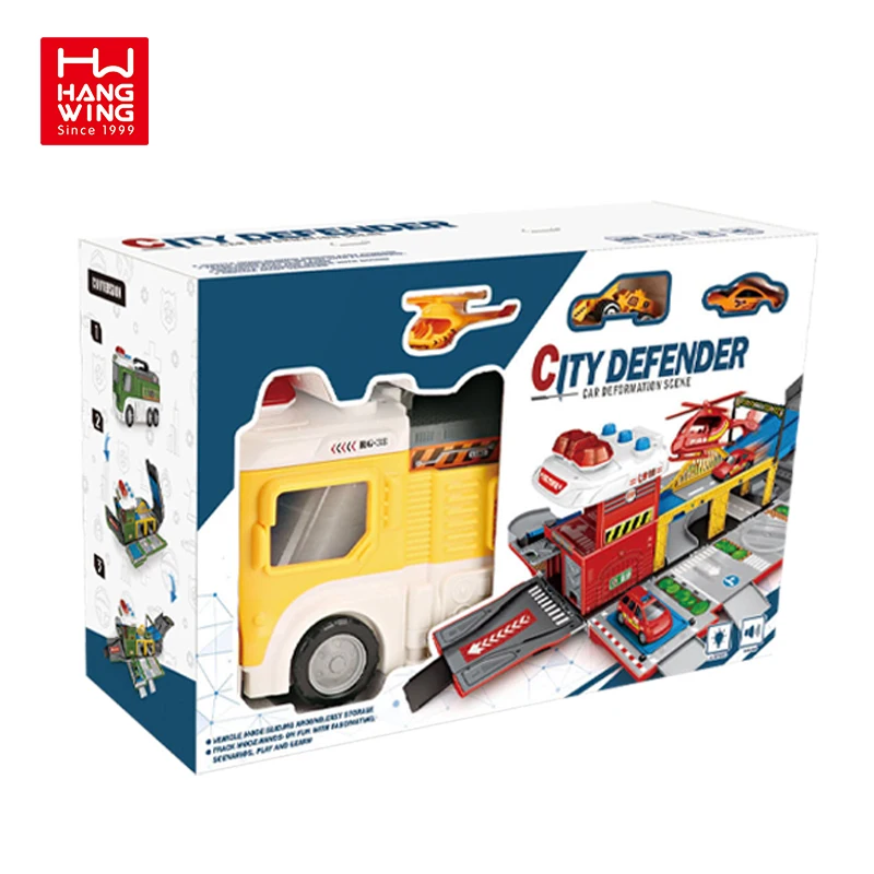 Vehicle Toy Parking Lot Press Car Set Hot Selling Alloy Ingenieurs pielzeug Engineering