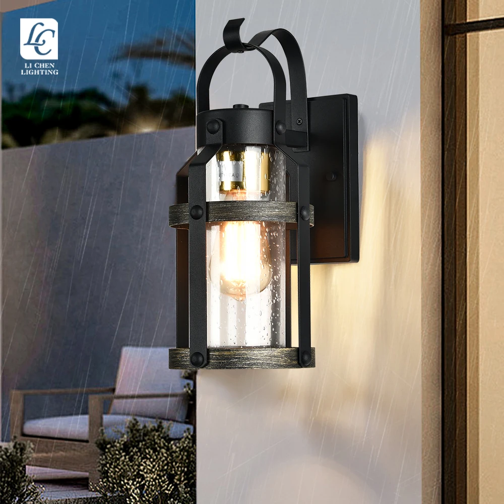 BD45 New High-quality IP54 Wall Lamp Antique Style Outdoor Water Retro US Outdoor Lighting Classic E26 Led Wall Lamp