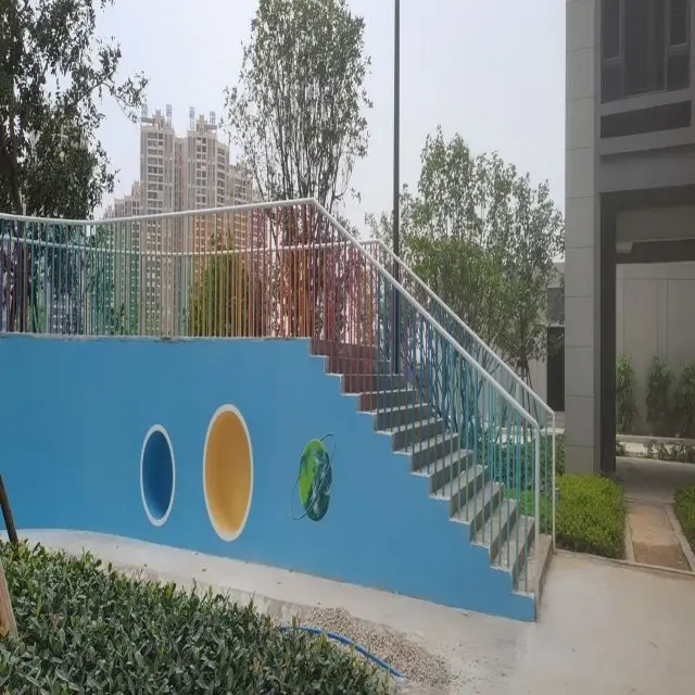 Factory Customized Outdoor Stair Rail Playground Colorful Railings ...