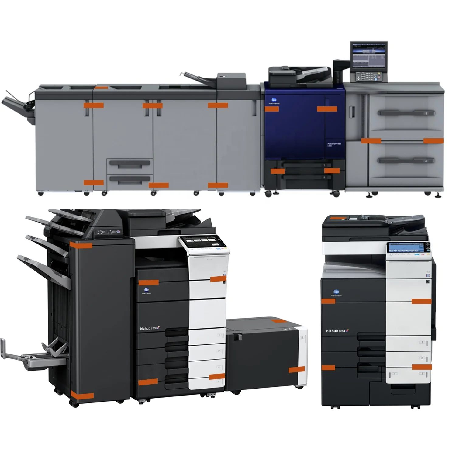 Imprimante Multifonction KONICA MINOLTA Couleur A6 à A3 Bizhub C451i 45 Ppm