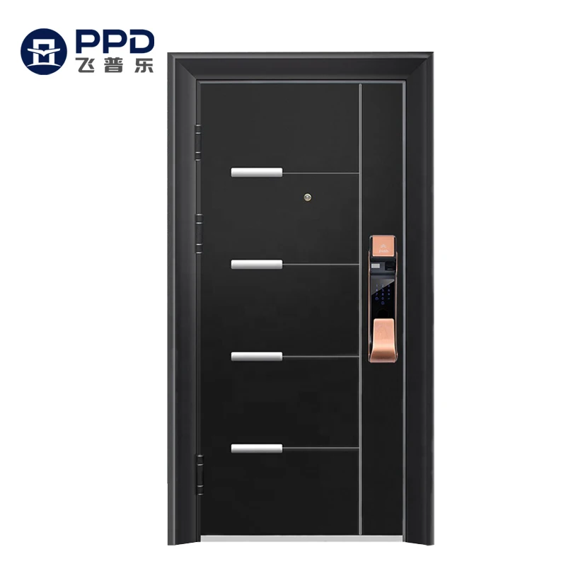 Phipulo Latest Design Cheap Price Luxury Style Hot Sale Exterior Security Steel Metal Door