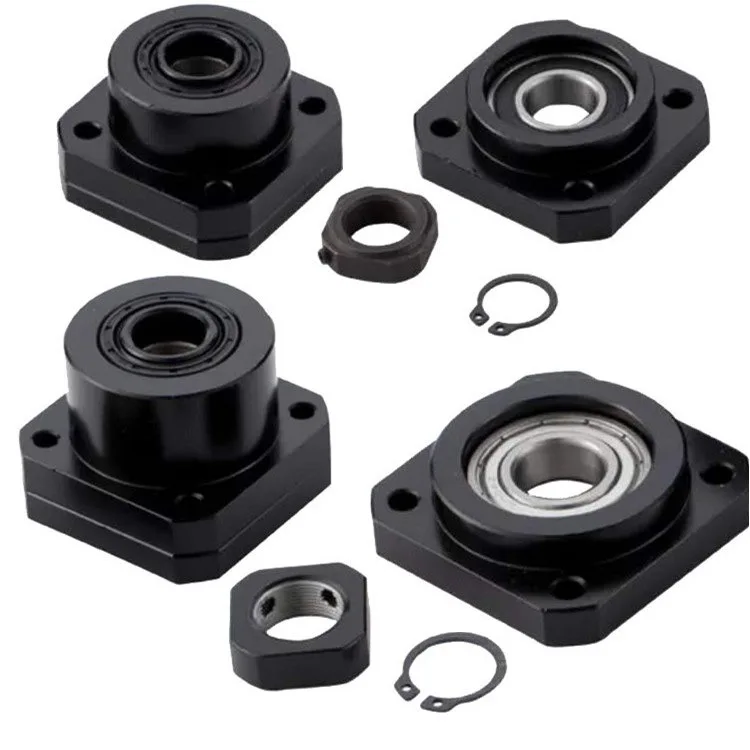 TEBAK D-03 SFU1605 SFU1604 Ballscrew Ball Screw End Support FK12 Fixed Side FF12 FK10 FK 10 FK15 FK15 FF20FK20 Floated Side