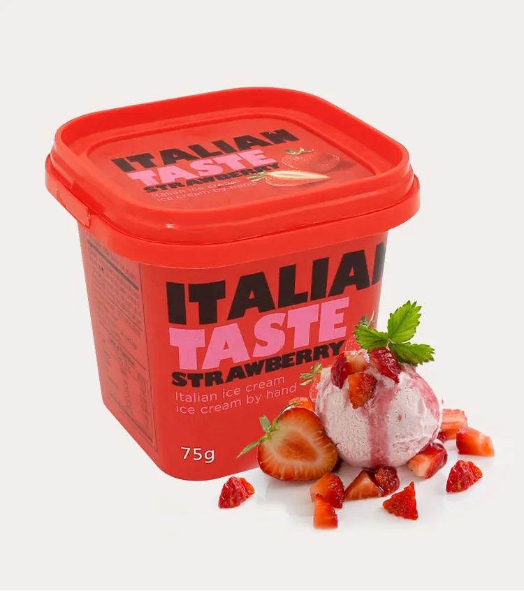 iml plastic ice cream container packaging